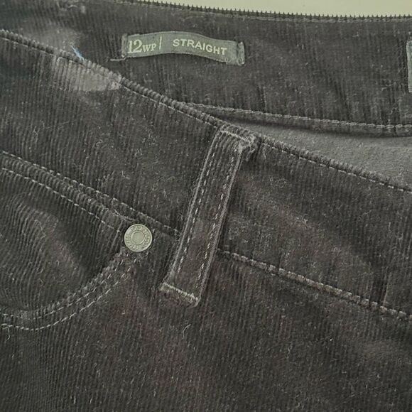 Talbots Flawless Five Pocket Black Corduroy Straight Leg Pants - Women’s US 12P - Picture 8 of 10
